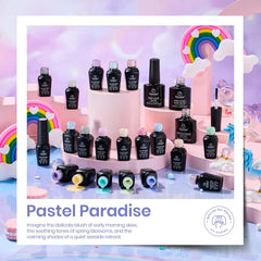 Beetles Gel Polish 20 mini bottles lineup for versatile color rotation