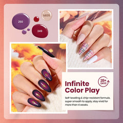 Beetles Gel Polish nude bottle demonstrates versatile, natural-looking manicure.