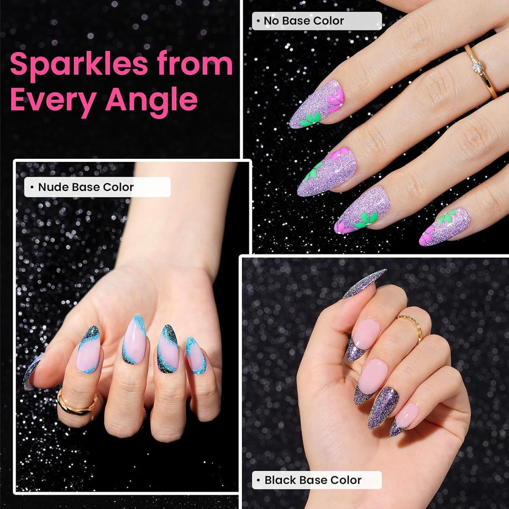 Beetles Chameleon Gel Polish soak-off UV image showing easy removal after curing