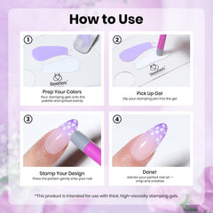 Beetles gel stamping pen rose pattern adds sophisticated accents to at-home manicures.