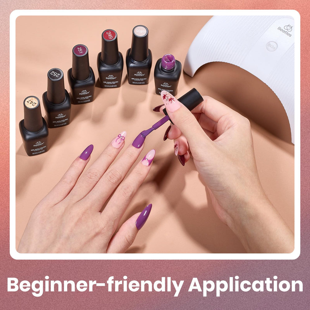 Beetles Gel Polish swatch strip displays all six smooth color options.
