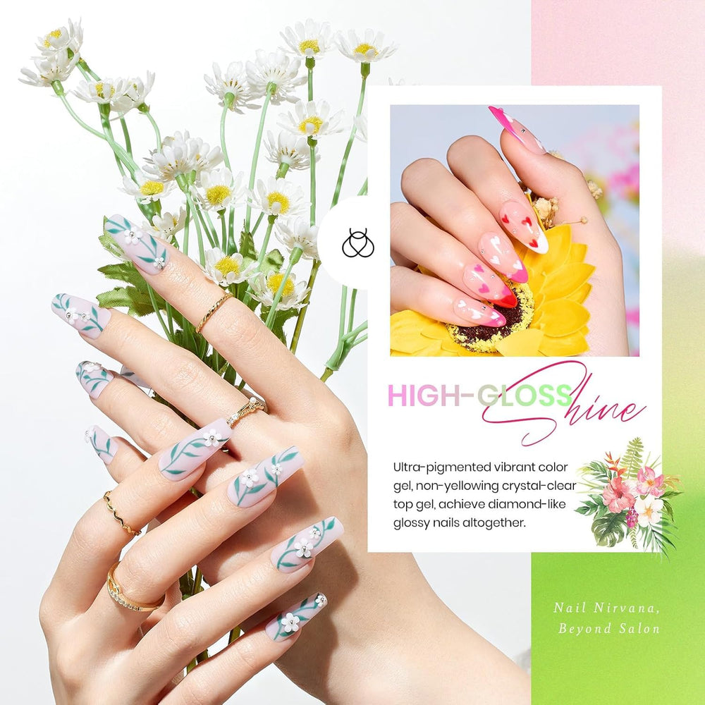 Beetles Gel Polish glossy top coat for brilliant shine and lasting finish.
