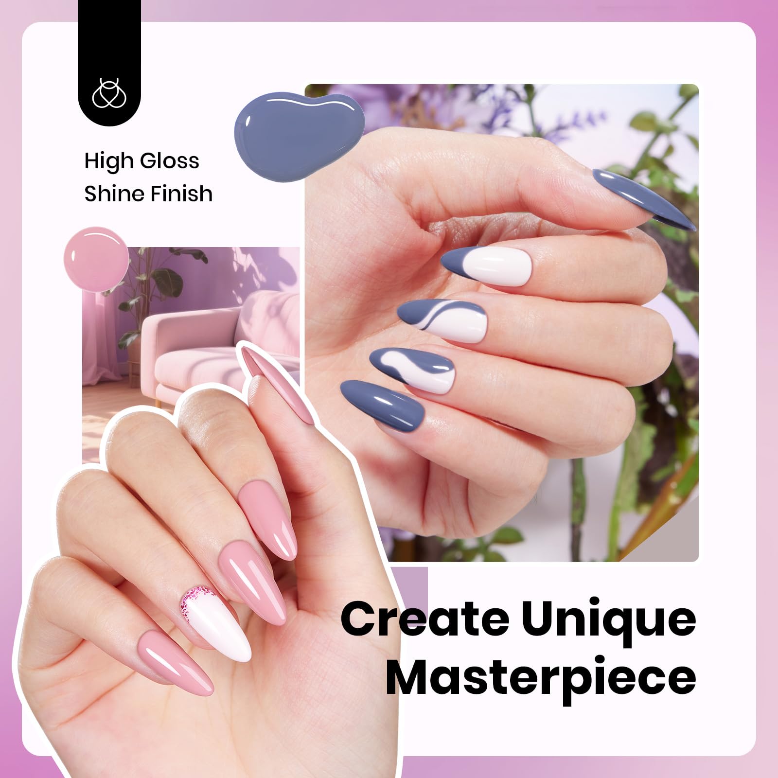Beetles gel polish under UV/LED lamp curing scene for quick at-home manicures