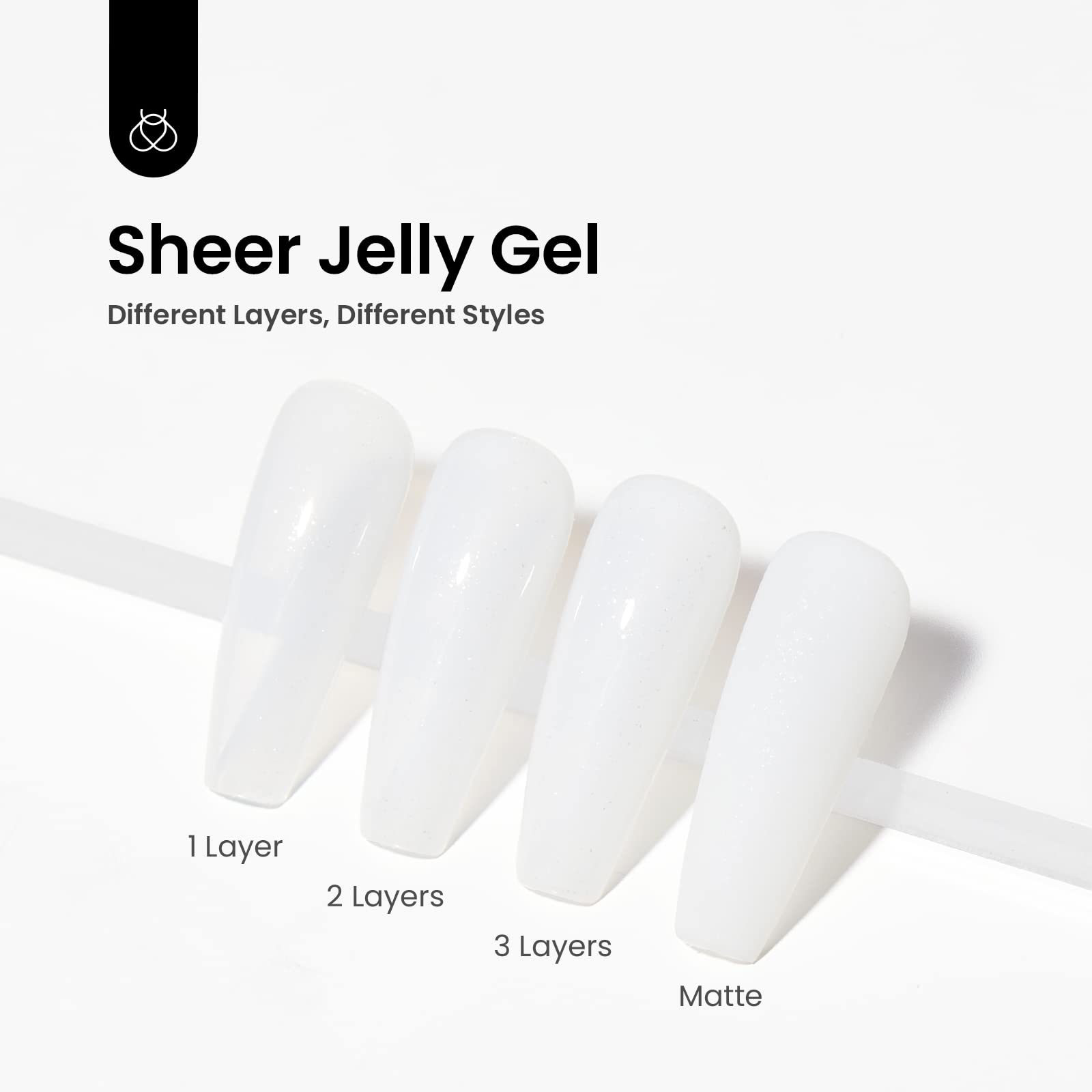 Beetles gel polish white texture swirl captures creamy consistency ideal for easy application.