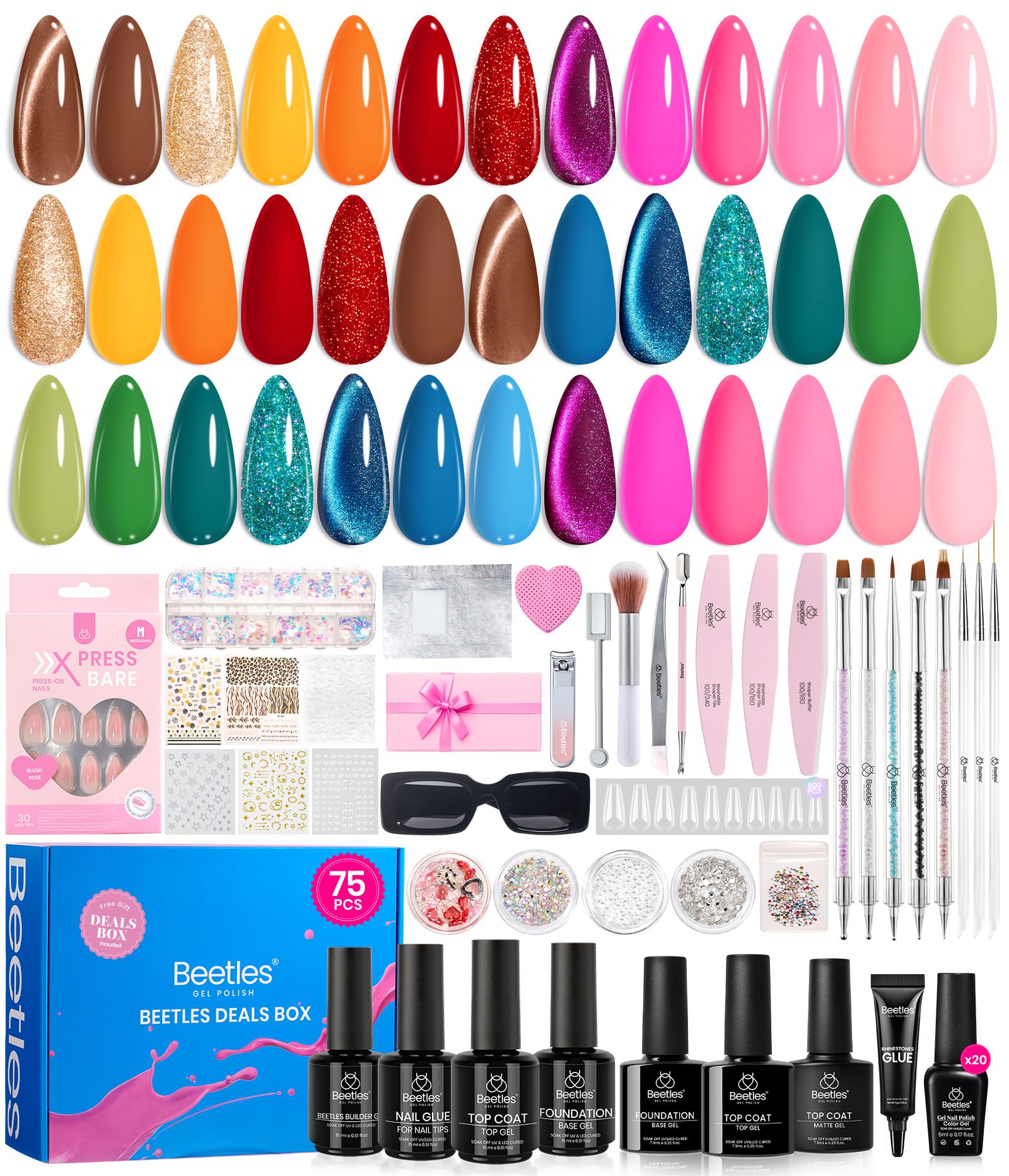 Beetles Gel Polish winter kit opens with 75-piece palette for at-home nail art