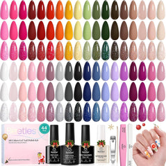 Beetles Gel Polish Winter Set colors shown for versatile nail looks and daily wear inspiration.