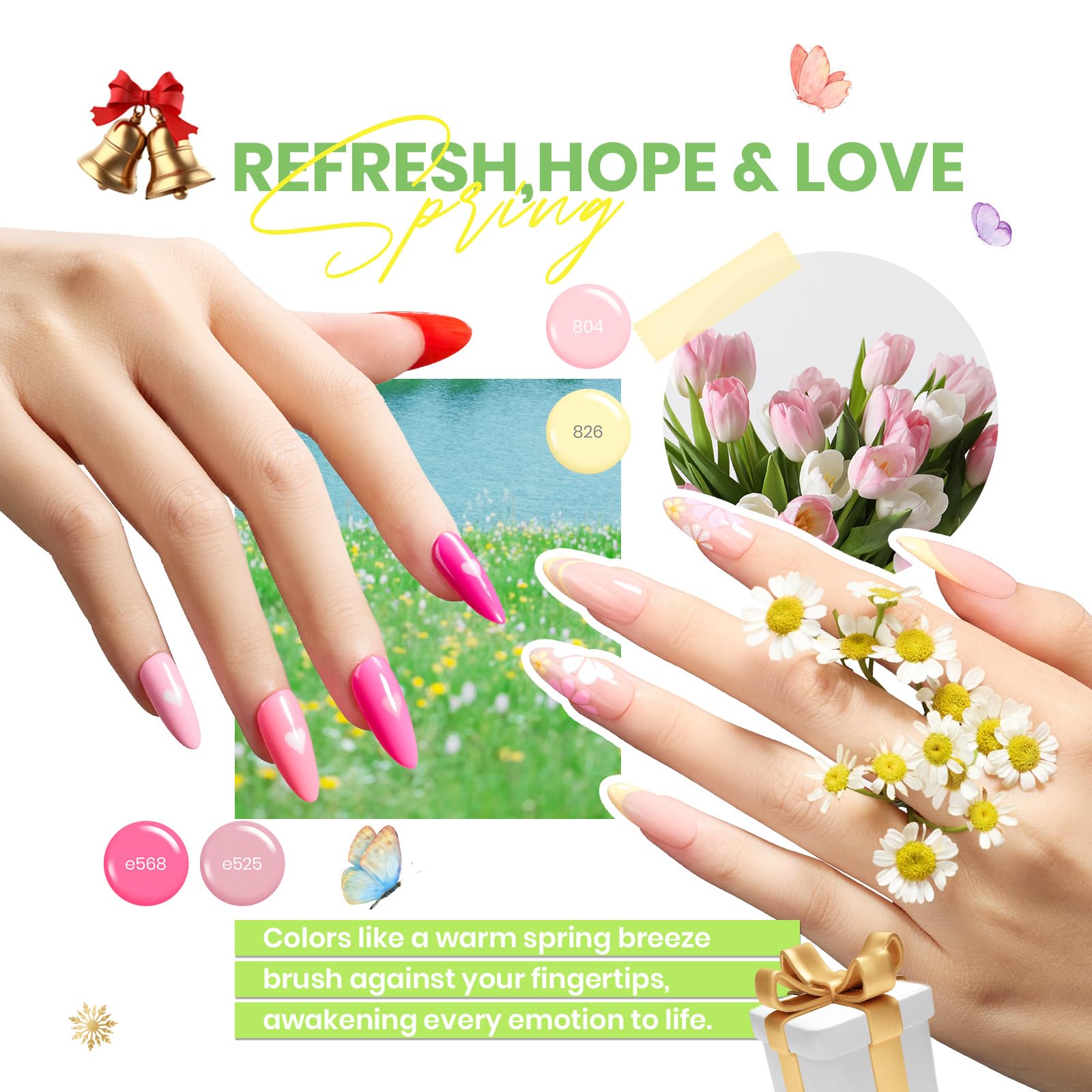 Beetles Gel Polish winter set presentation conveys all-in-one DIY salon potential.