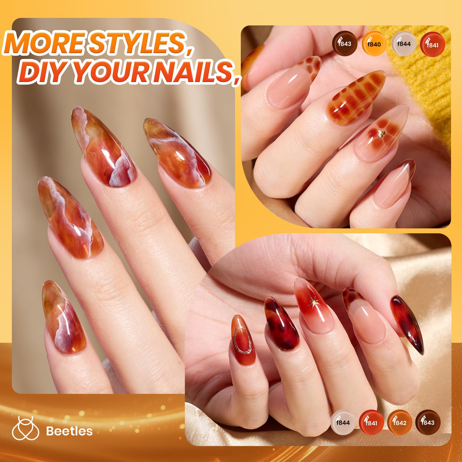 Beetles Gel Polish Yellow sheer shade for natural, buildable color