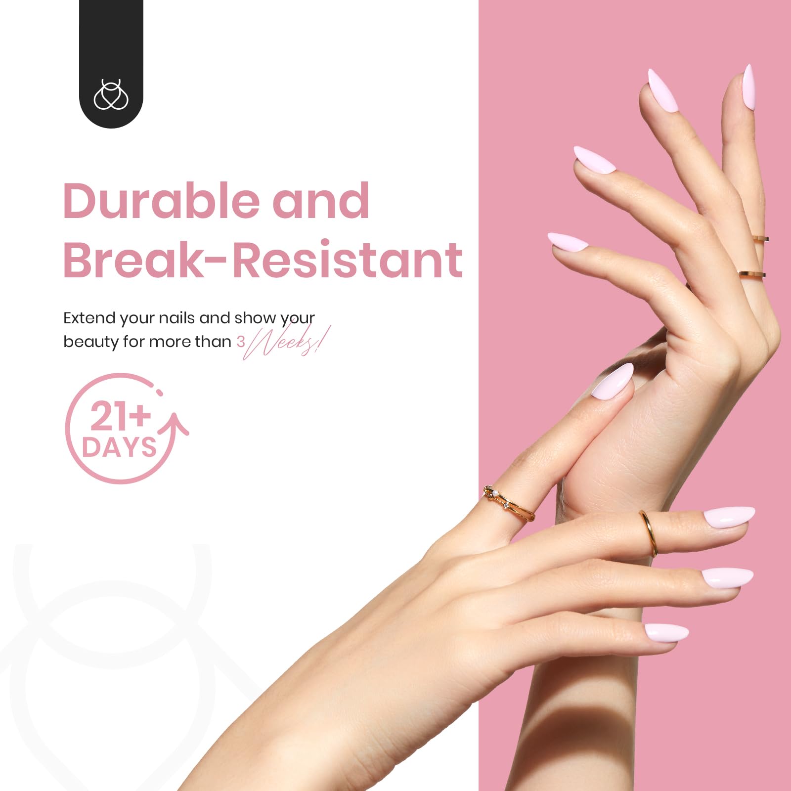 Beetles Gelly Tips full-cover tips deliver natural-looking nail extensions.