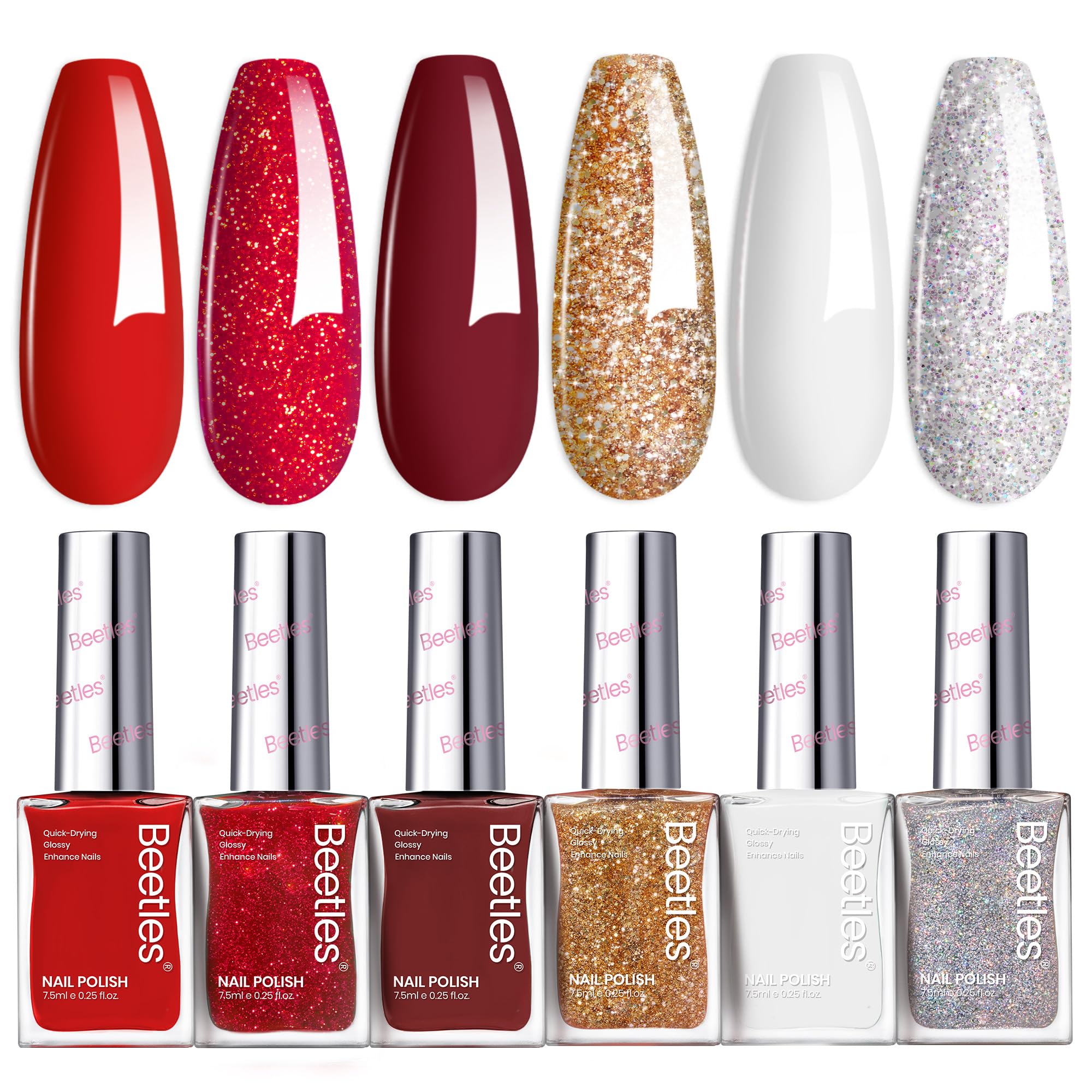Beetles gift-pack offers festive nails for holidays and gifting.
