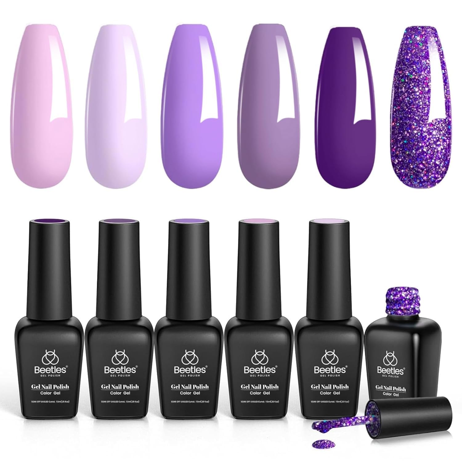 Beetles gift-packaging image suggests a ready-to-gift gel polish set for holidays.