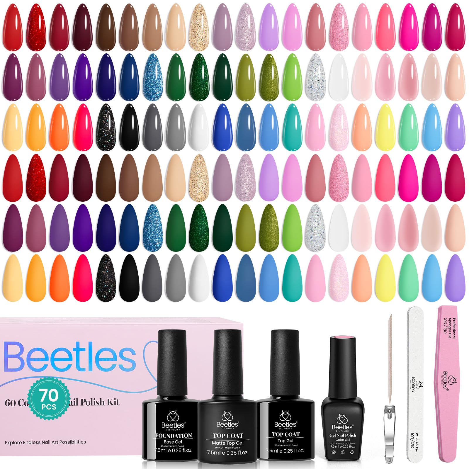 Beetles gift packaging highlights holiday gifting ideas for nail lovers.