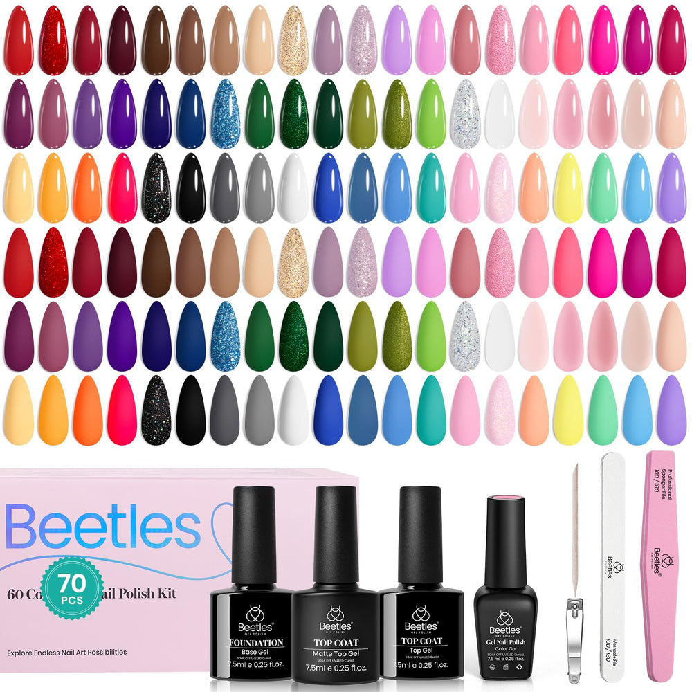 Beetles gift packaging highlights holiday gifting ideas for nail lovers.