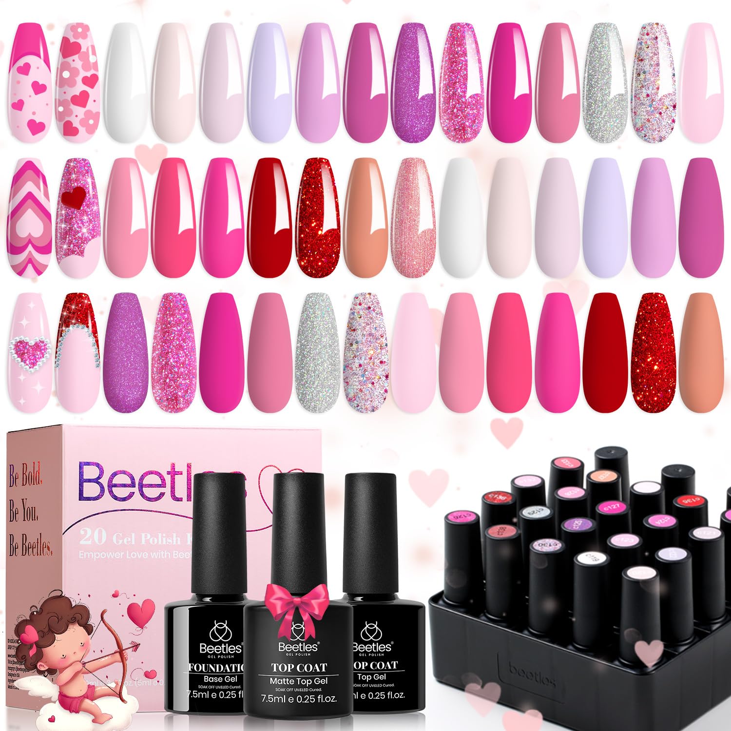 Beetles gift packaging image implying a thoughtful present for women.