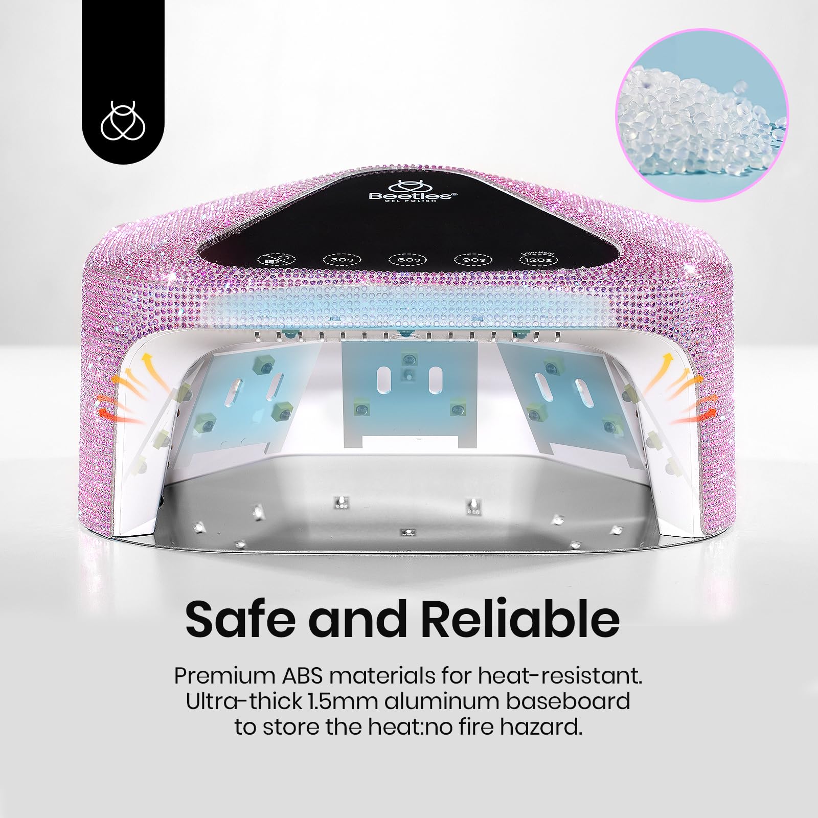 Beetles gift-ready nail lamp ideal for home manicures.