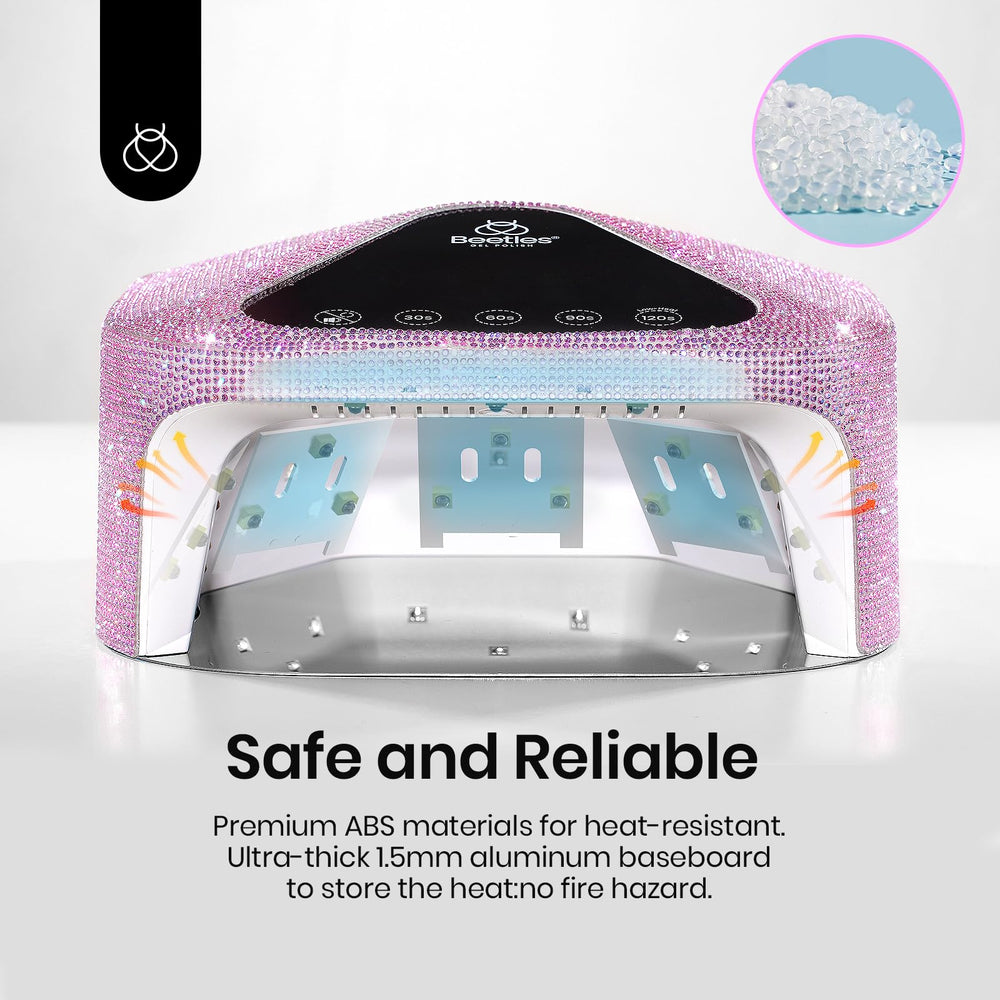 Beetles gift-ready nail lamp ideal for home manicures.