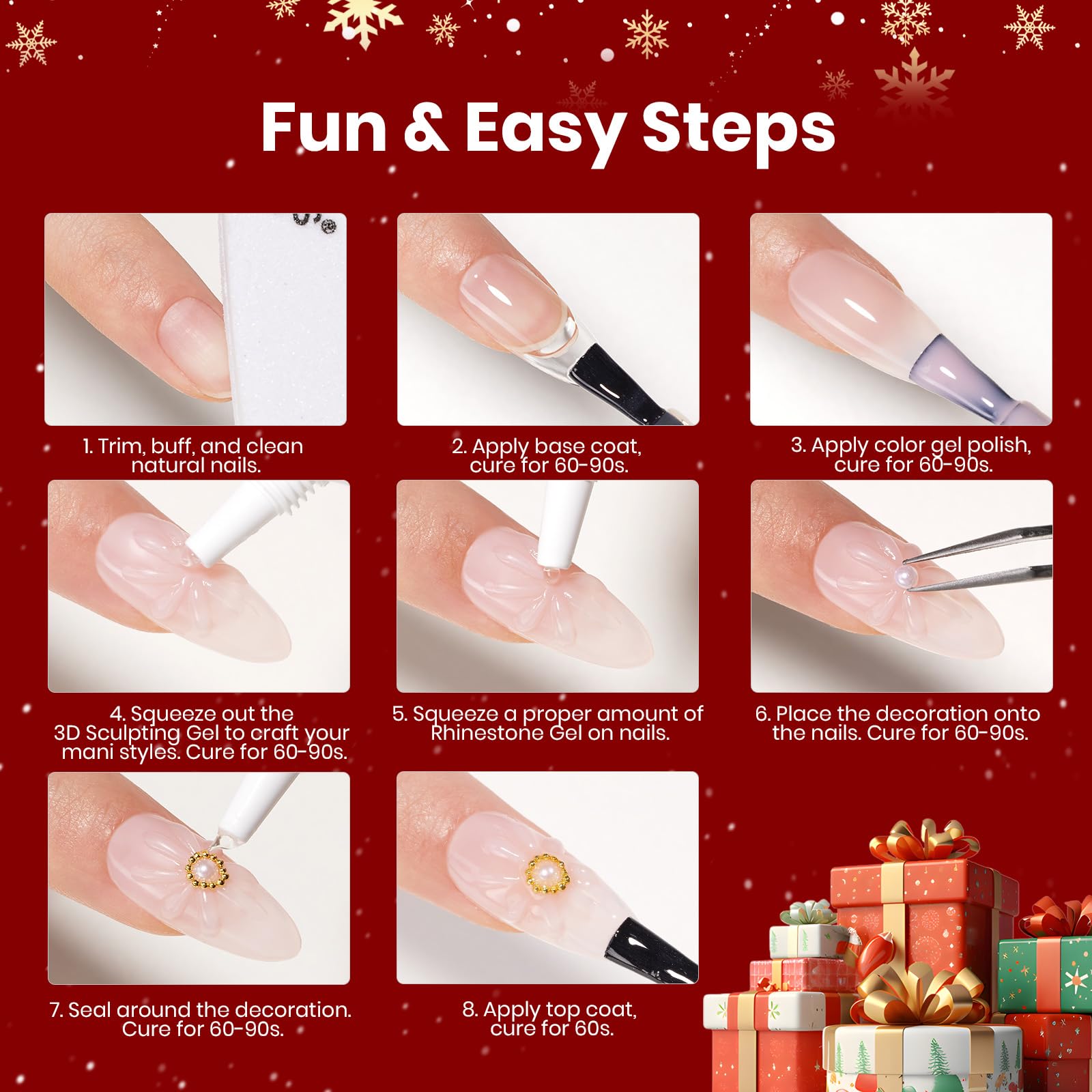 Beetles Christmas nail-art gift set ideal for holiday beauty gifts.