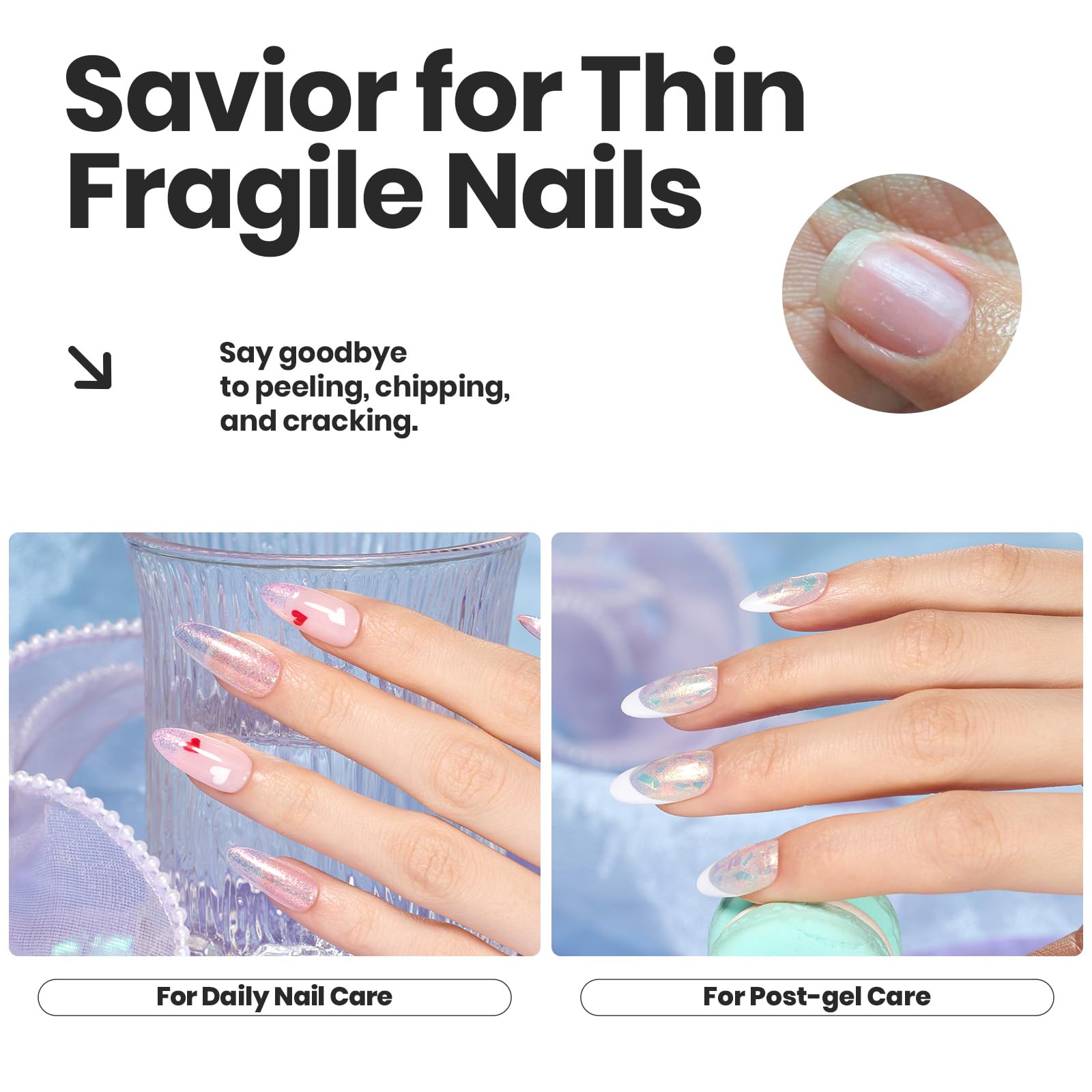 Beetles Glitter Nail Polish Purple Radiance for dreamy pastel effect.