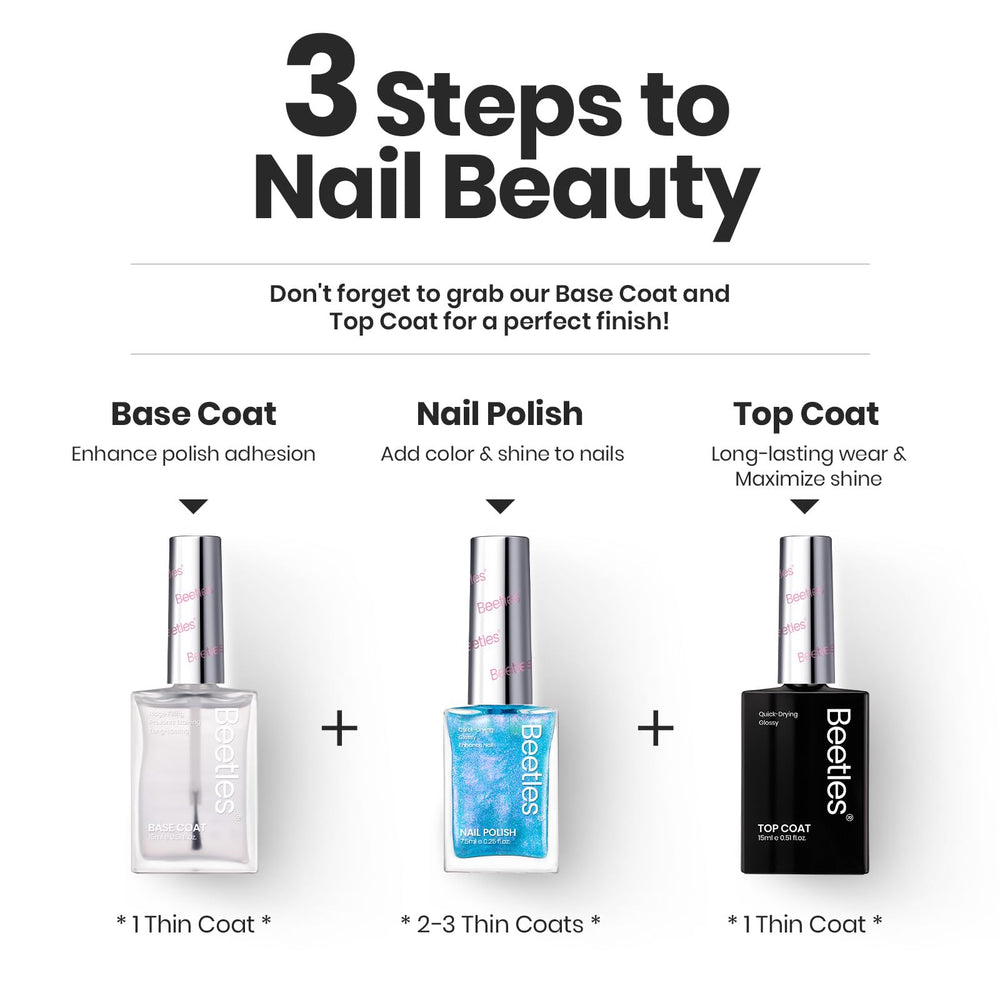 Beetles Glitter Nail Polish Set Flatlay View for creative DIY nails.