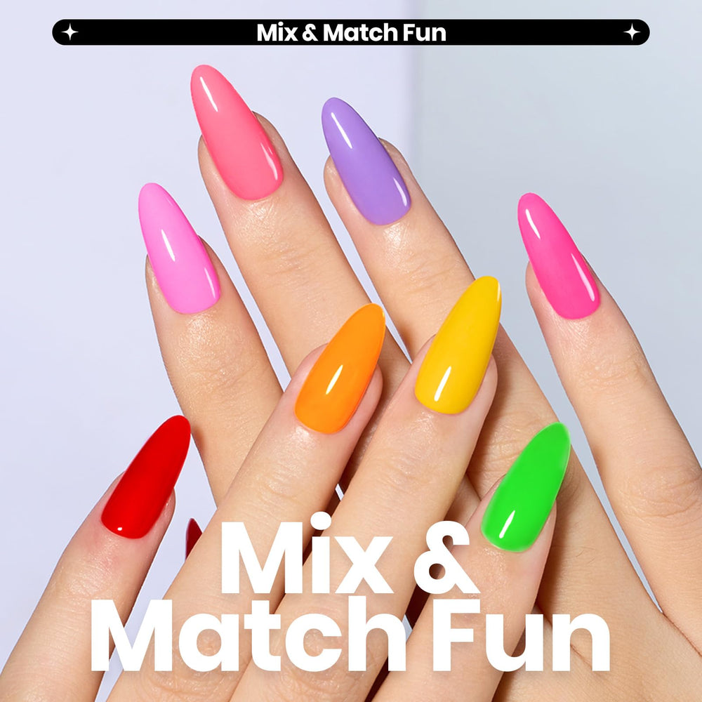 Beetles Glitter Neon nail polish bottles close-up highlighting shimmer and pigment.