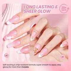 Beetles Glossy Pink Nail Art Shot — high-gloss finish for salon-inspired manicure.