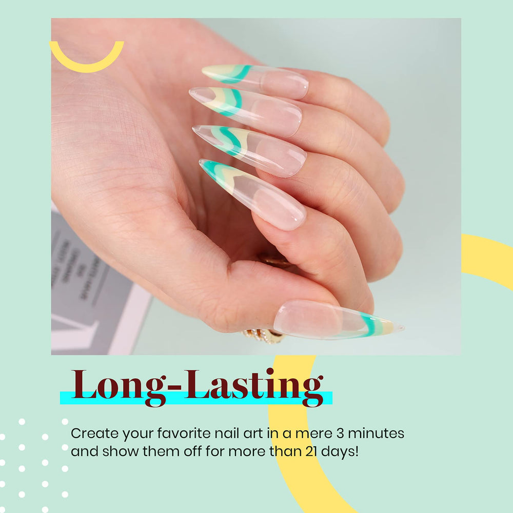 Beetles Green Gel Nail Polish glossy finish with smooth application