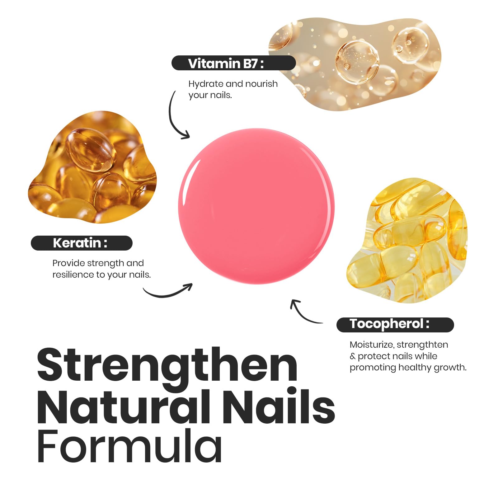 Beetles Heartbeat nude pink nail polish adds soft, natural color and subtle shine.