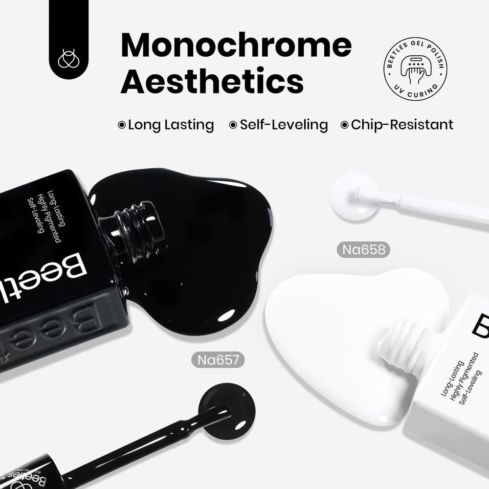 Beetles HEMA-free formula on nails promotes gentler at-home manicures.