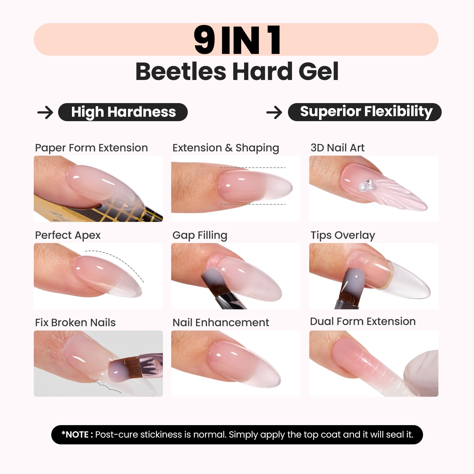 Beetles pink glitter gel finish for festive, salon-ready nails.