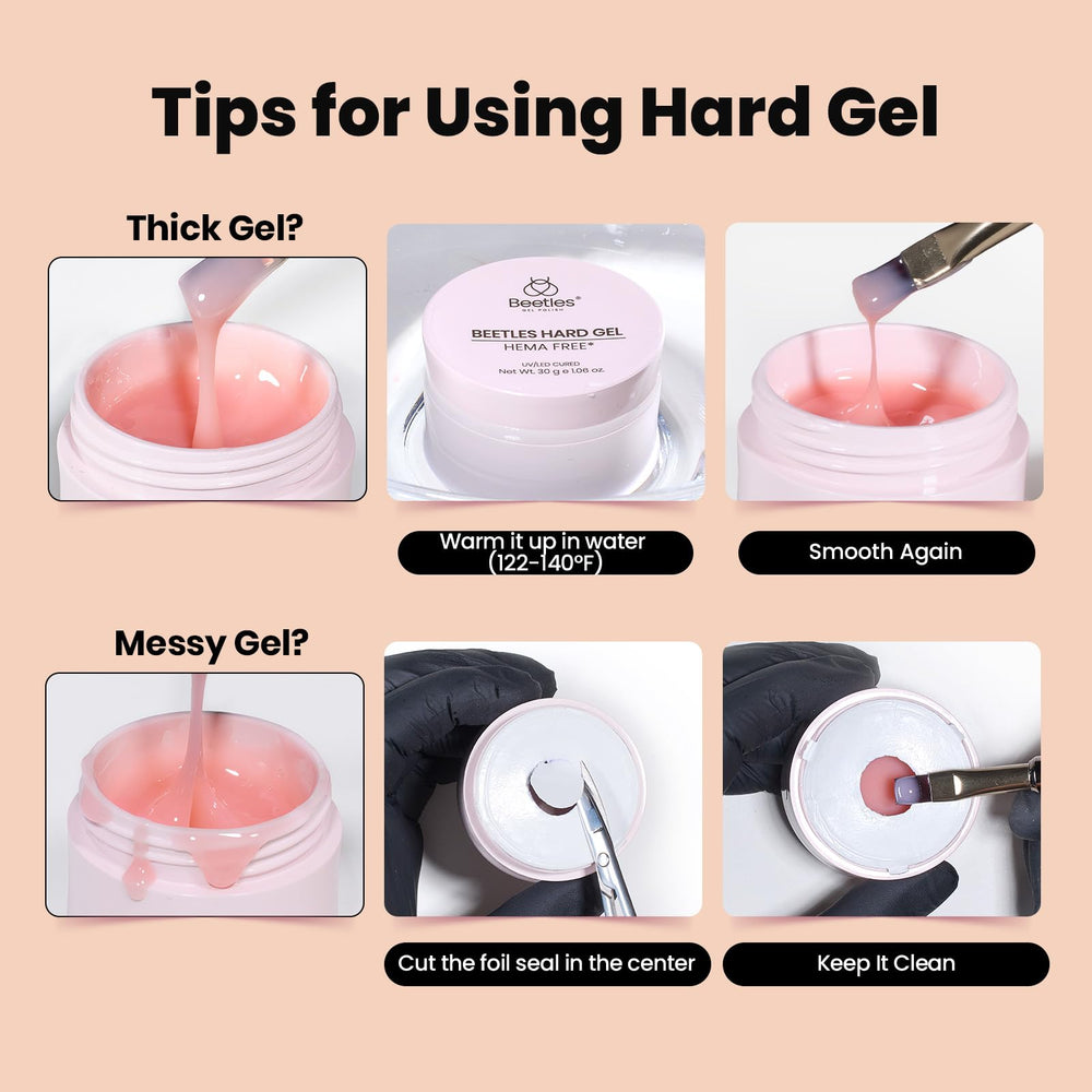 Beetles gel warms to soften with warm water for better handling.