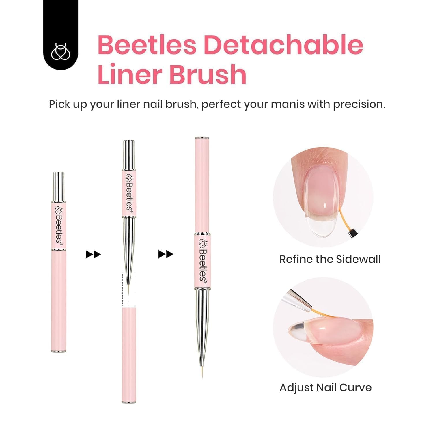 Beetles HEMA-free color adhesion supports lasting nail wear.