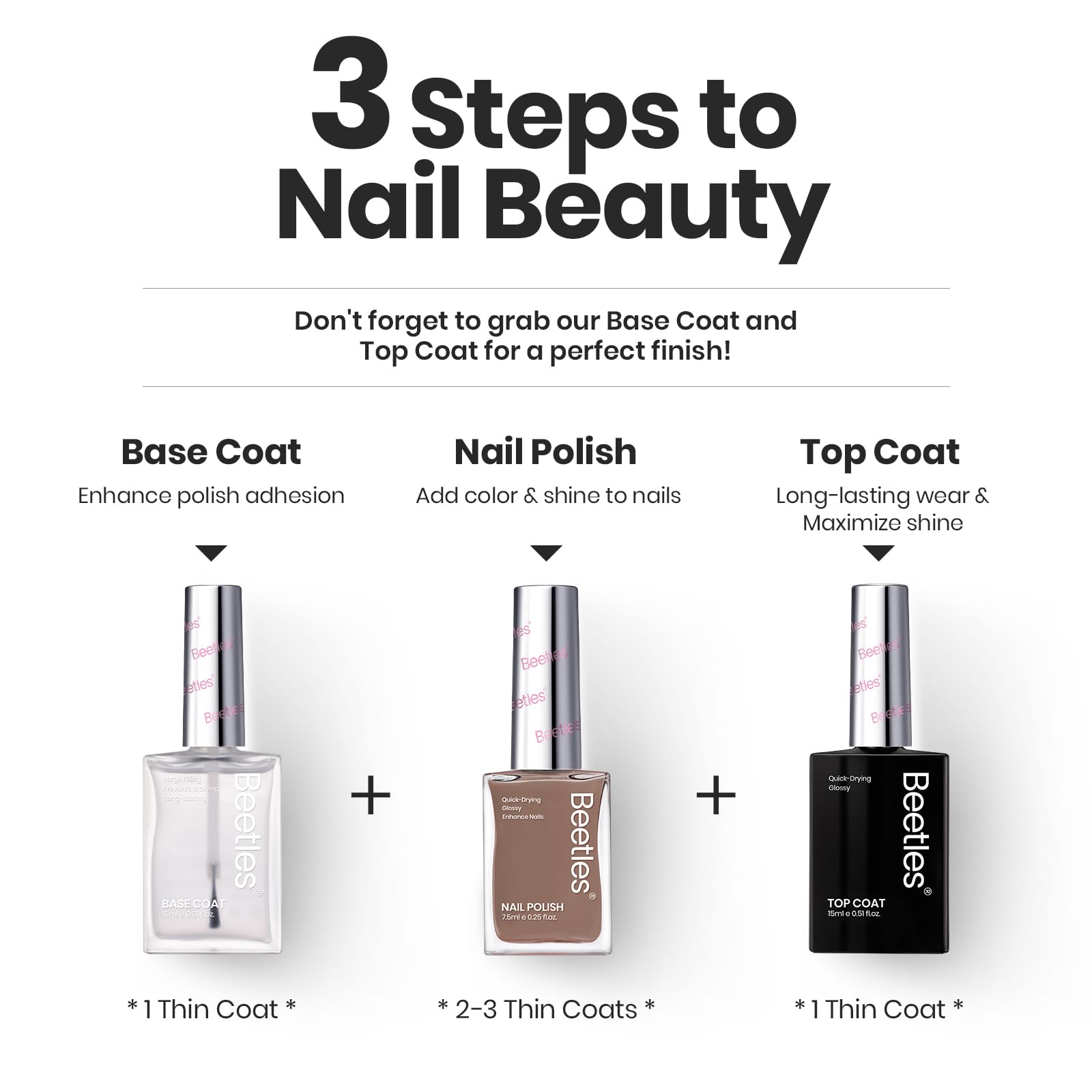 Beetles Coconut Mousse shades ideal for Christmas and holiday nail art ideas.