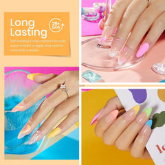 Beetles hot pink neon gel polish for bold manicure