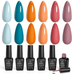 Beetles Hotel California light blue gel polish for all-season wear