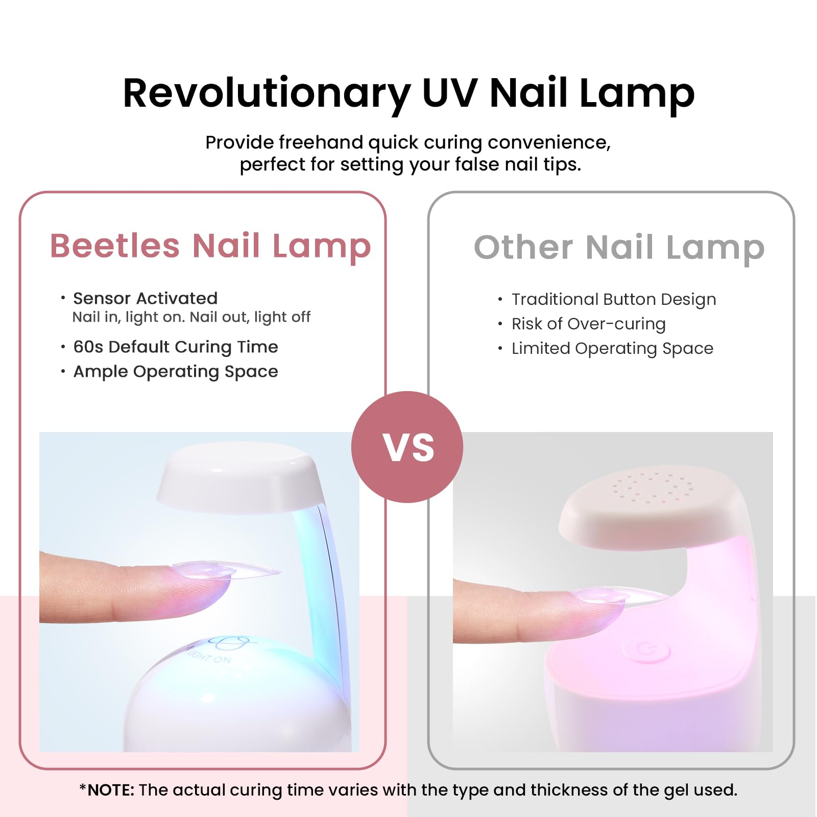 Beetles included nail file for shaping and prep.