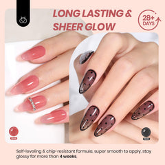 Beetles Jelly Gel Nail Polish application—quick 60–120 second cure for home use.