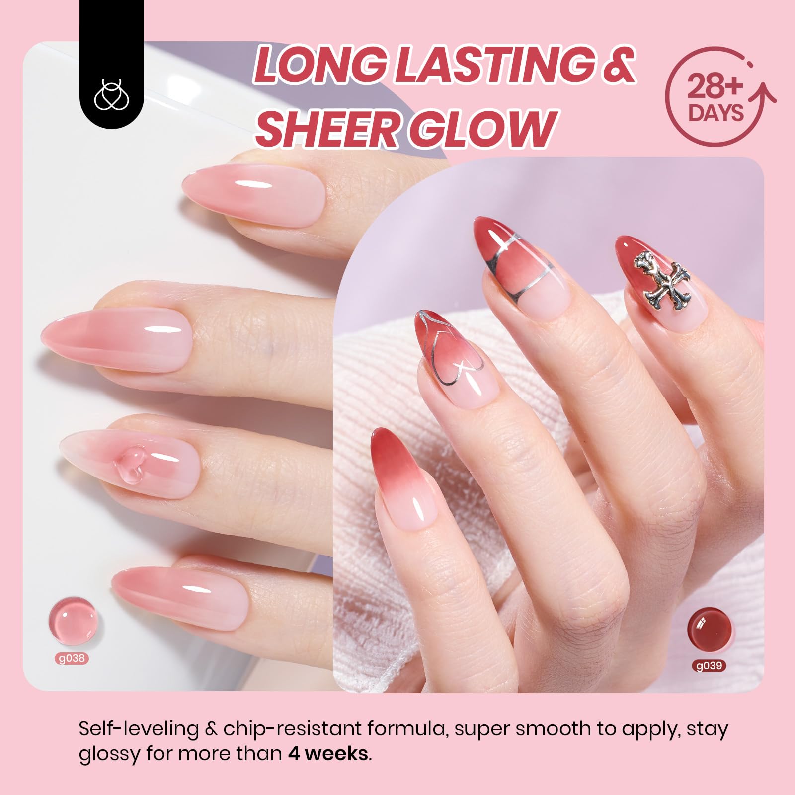 Beetles Jelly Gel bottle close-up highlights pigment quality and smooth application.