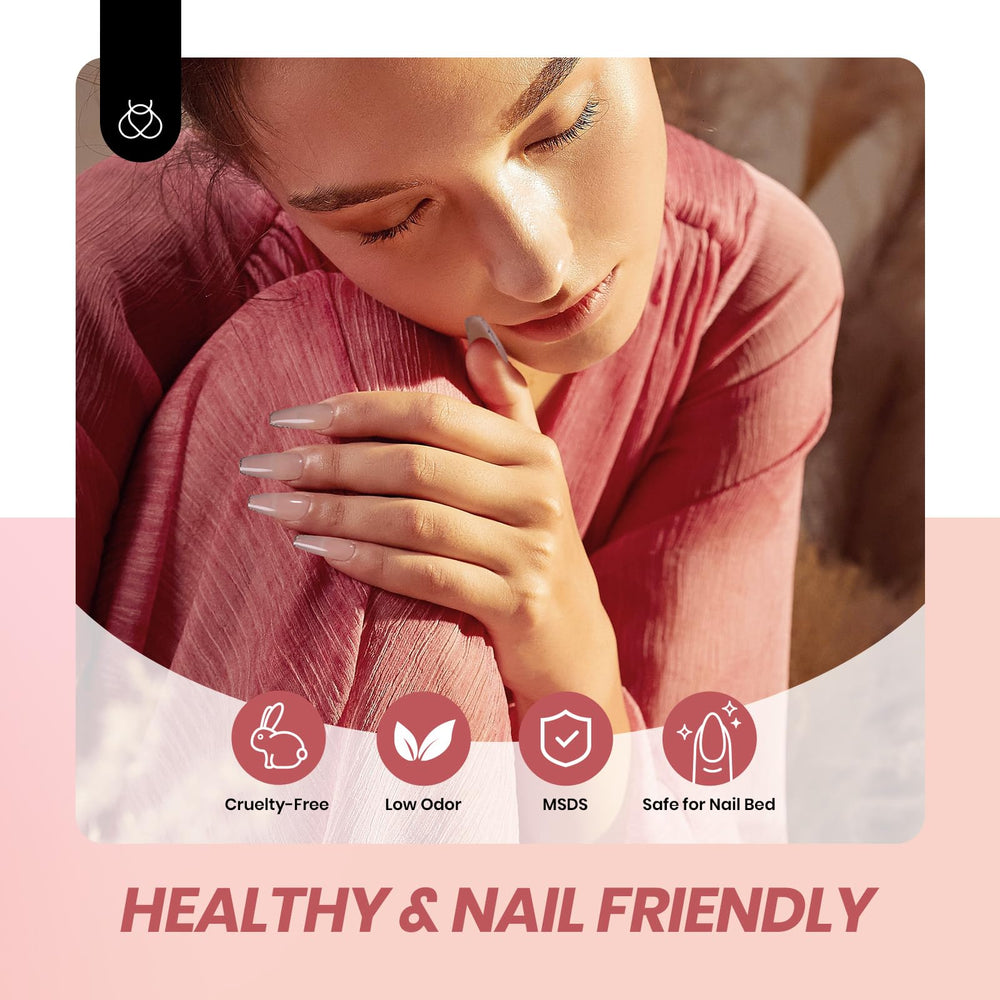 Beetles Jelly Gel Nail Polish bottle closeup emphasizes glossy texture and even consistency.