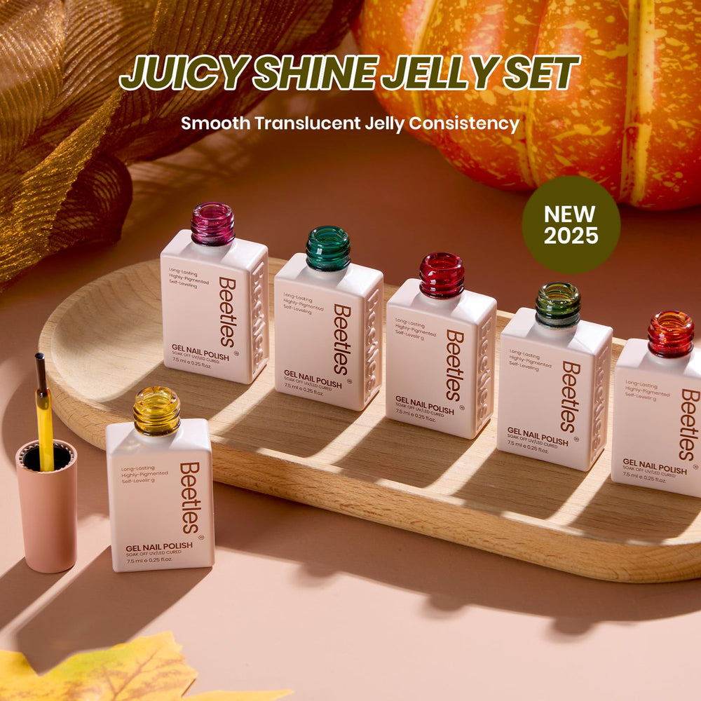 Beetles Jelly Gel Nail Polish Set makes a thoughtful gift for holidays or birthdays.