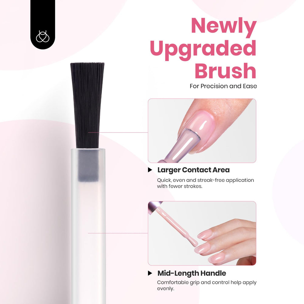 Beetles Jelly Gel base/top coat note indicates layering for best results