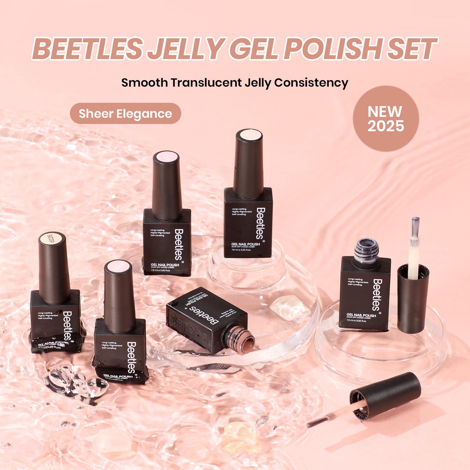Beetles Jelly Gel Nail Polish Set Gift Packaging ideal for gifting