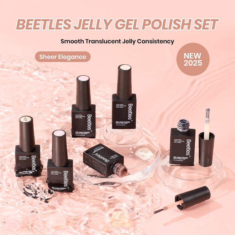 Beetles Jelly Gel Nail Polish Set Gift Packaging ideal for gifting