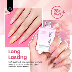Beetles Jelly Gel milky white shade ideal for soft, elegant manicures