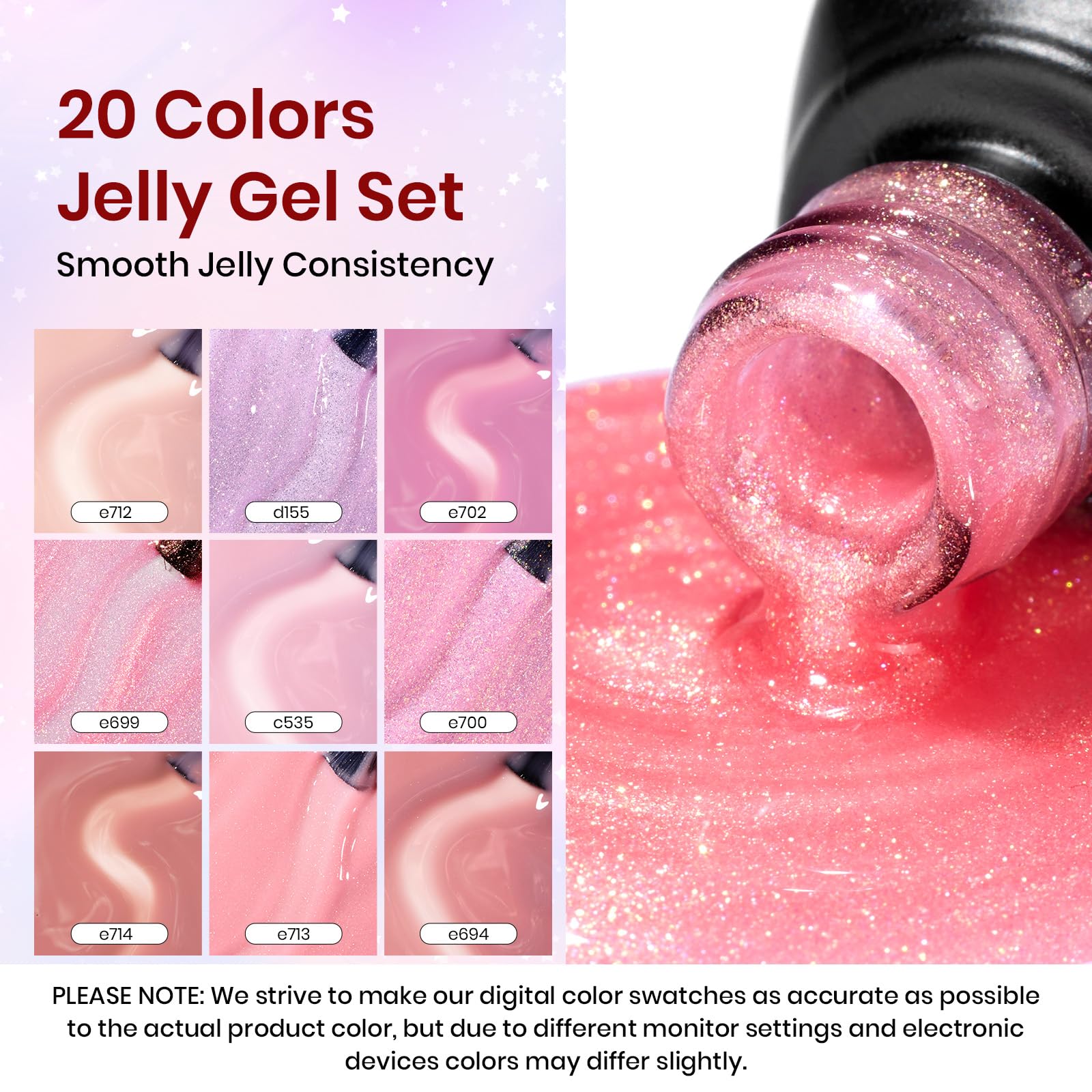 Beetles Jelly Gel Nail Polish Set packaging for portable at-home use