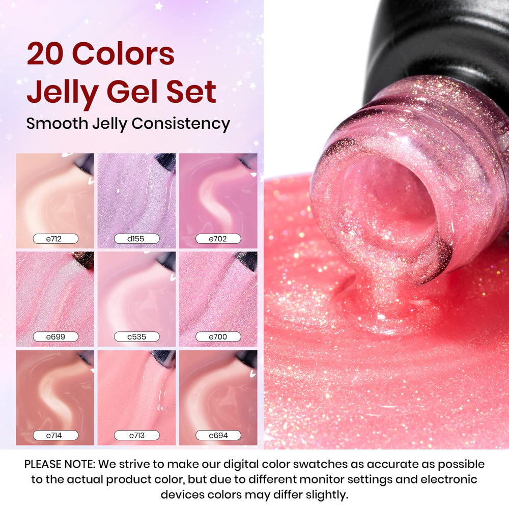 Beetles Jelly Gel Nail Polish Set packaging for portable at-home use
