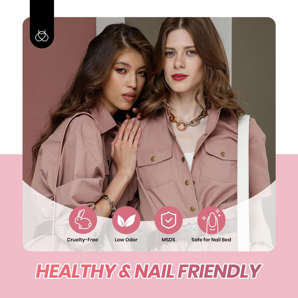 Beetles Jelly Gel Nail Polish Set ultra-gloss finish captures high-shine results after cure