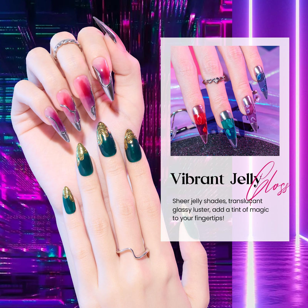 Beetles Jelly Gel Esmalte: efecto translúcido para capas suaves.