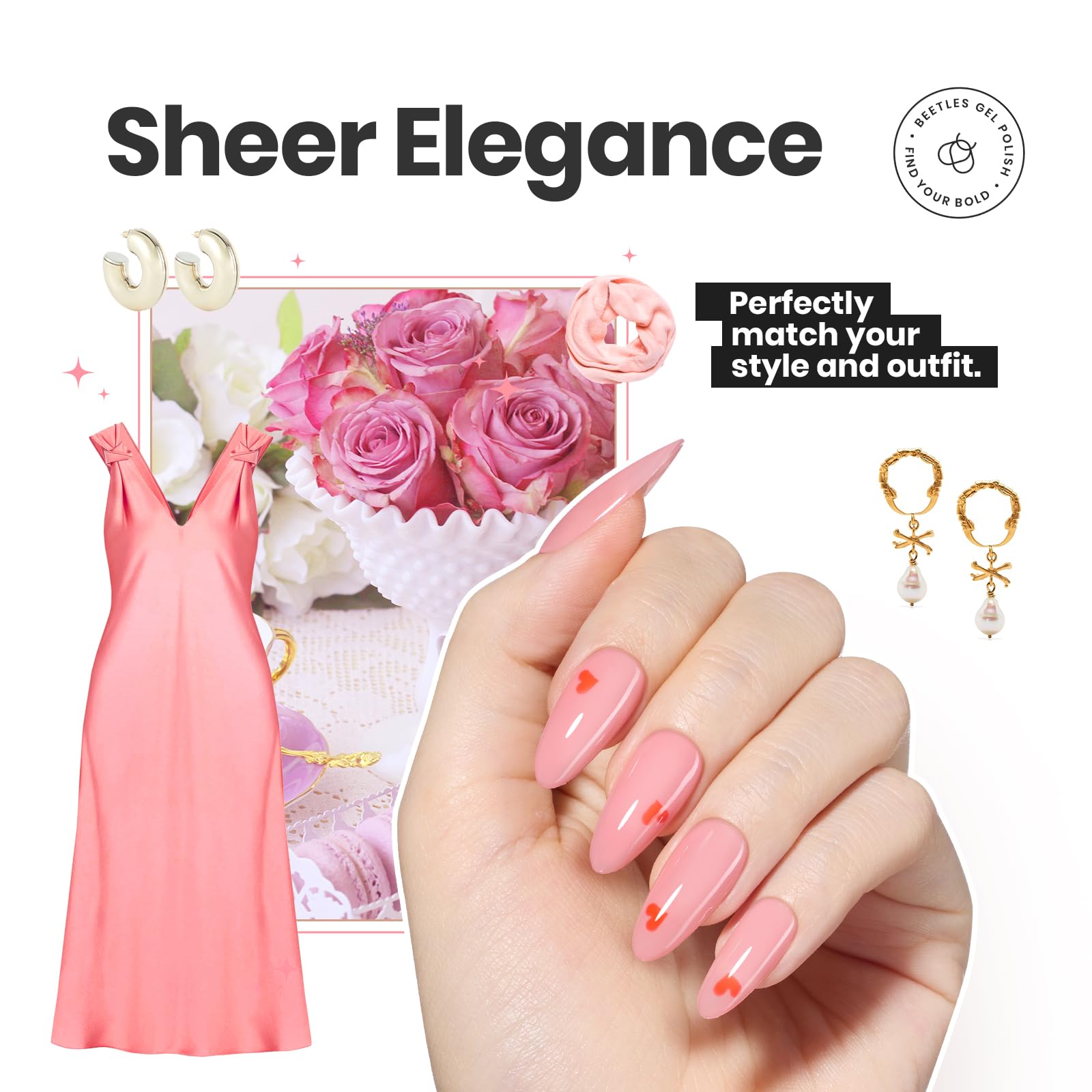 Beetles Jelly Nail Polish: long-lasting wear that resists chipping.