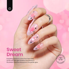 Beetles Jelly Pink Gel Polish swatch with jelly finish