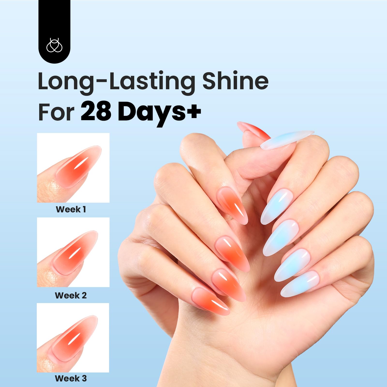 Beetles LED cure-friendly formula dries quickly under lamp for salon-ready results.
